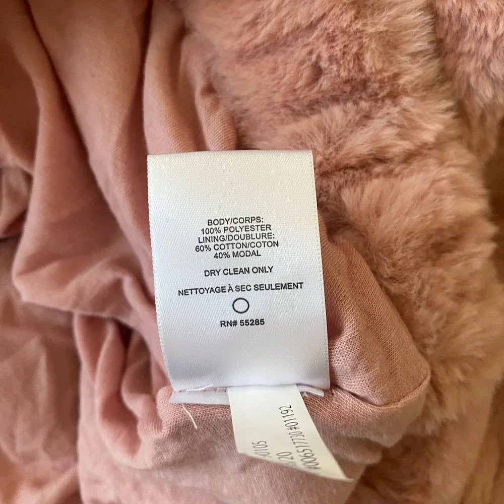 Express pink faux fur hoodie - Picture 5 of 7